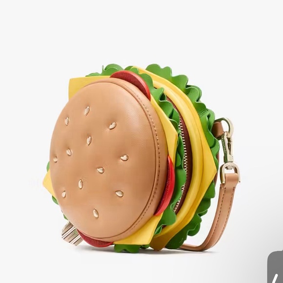 Kate Spade Burger Crossbody Bag in Tan and Yellow - Picture 3 of 7